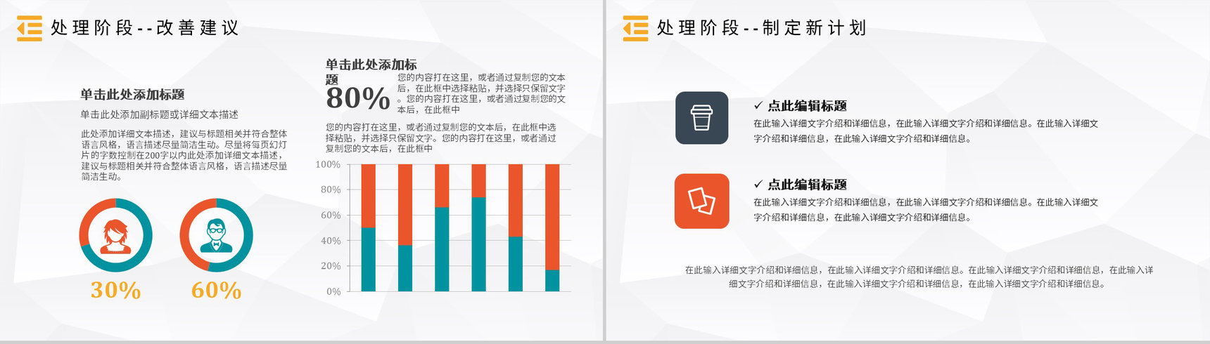 医护企业PDCA循环的四个阶段管理循环案例分析模型PPT模板-16