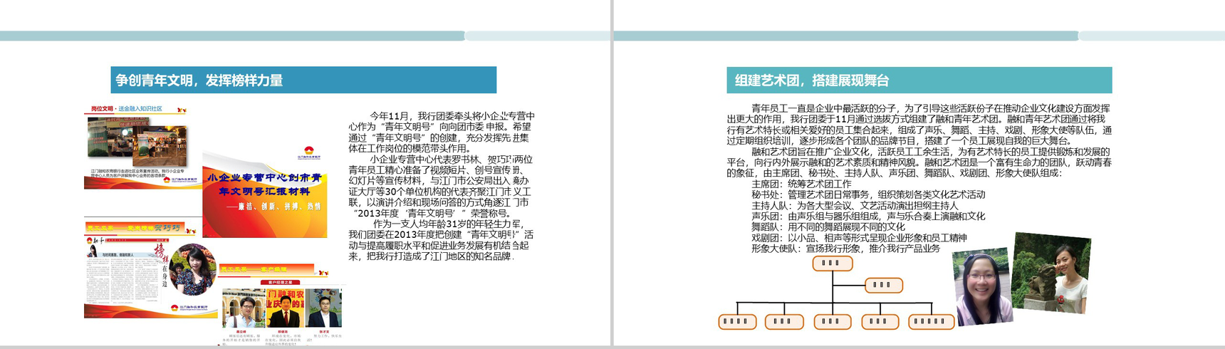 简约商务风农商银行团委工作汇报PPT模板-5