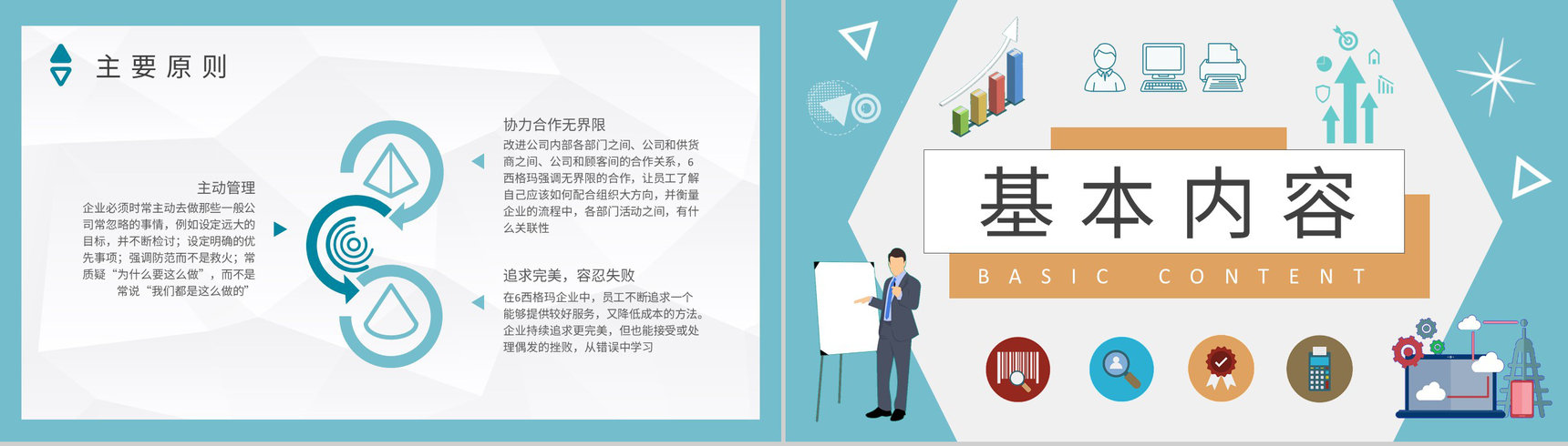 企业标杆管理方案汇报员工六西格玛项目培训总结PPT模板-6