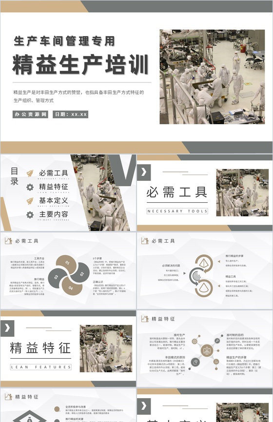精益生产内容解析培训课件生产车间成本管理
