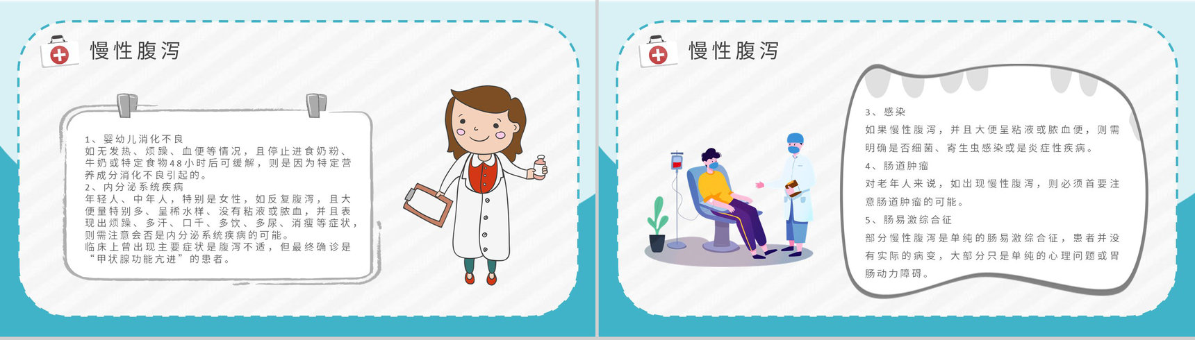 急性腹泻及慢性腹泻的症状及治疗方法夏季腹泻预防措施培训PPT模板-6