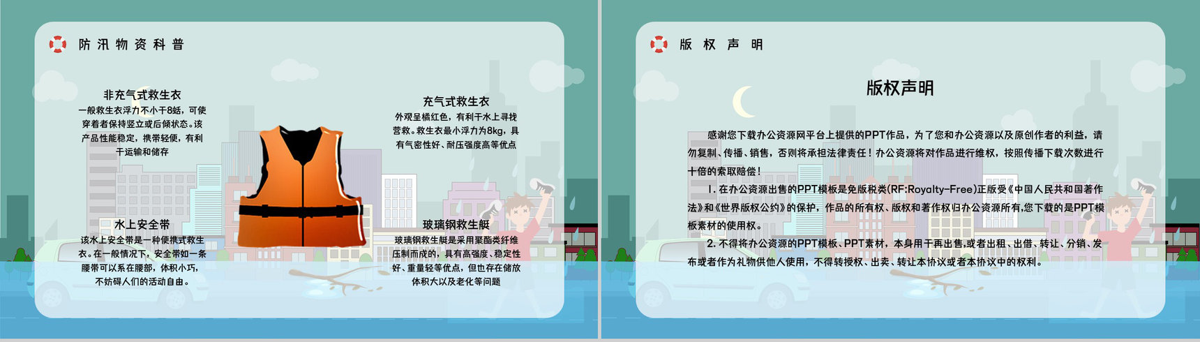 夏季汛期防洪防汛知识培训暴雨天气事故预防应急方法措施学习PPT模板-10