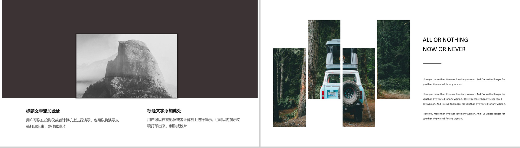 欧美风巴黎铁塔作品集求职简历PPT模板-3