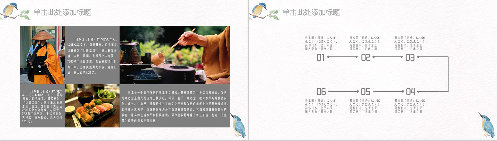 水彩小清新风格公司简介企业宣传PPT模板-3