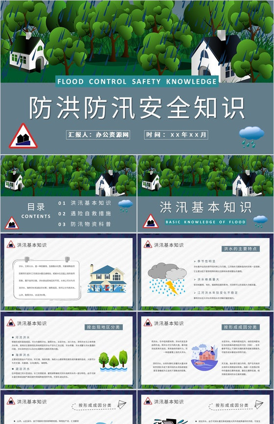 防洪防汛安全小知识宣传居民雨季洪汛遇险自