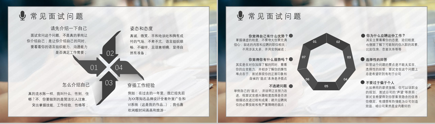 员工职场面试注意事项培训内容沟通技巧通用话术PPT模板-7