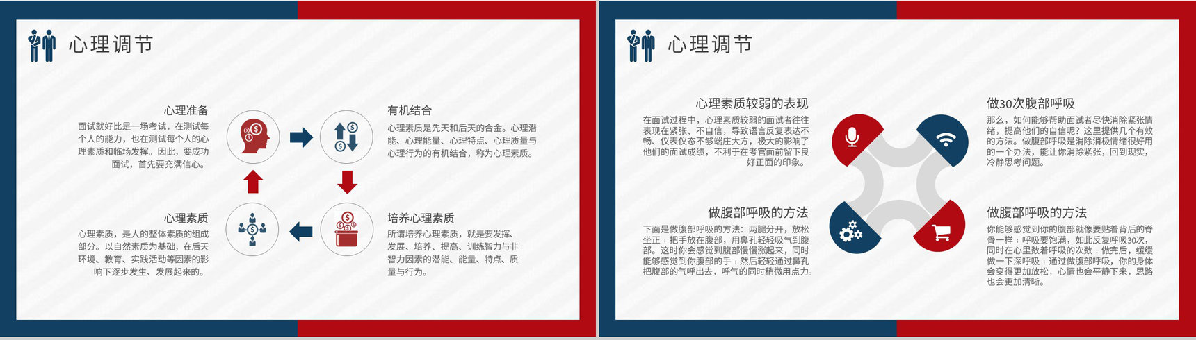 面试培训的自我介绍技巧总结求职注意事项说明PPT模板-3
