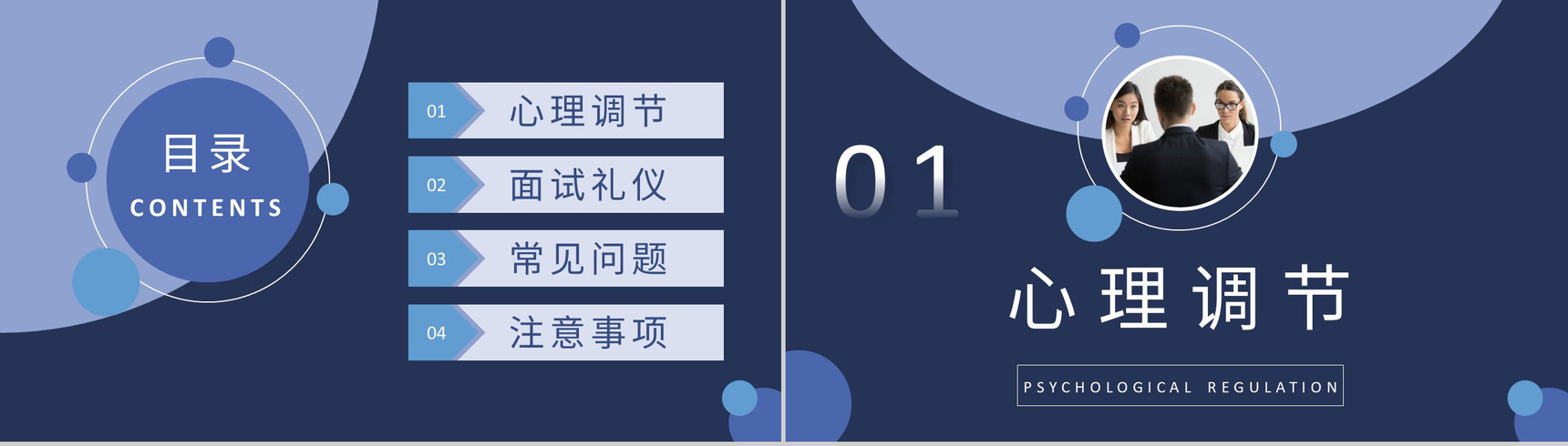 求职者心理调节方式总结面试通用话术培训心得体会PPT模板-2