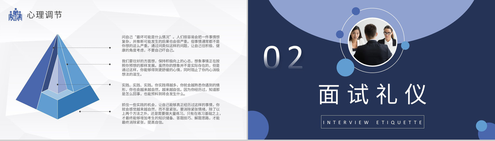 求职者心理调节方式总结面试通用话术培训心得体会PPT模板-4