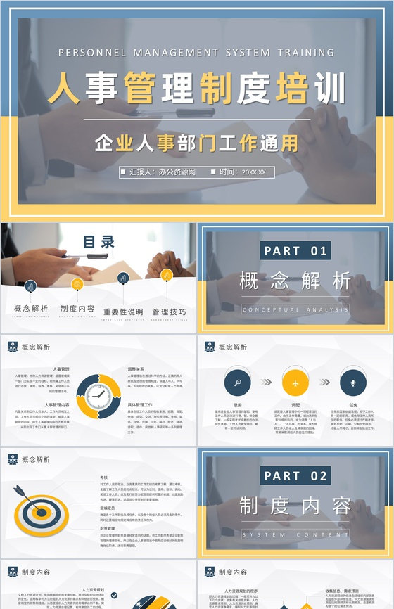 人事管理制度方案汇报企业员工入职岗位技能