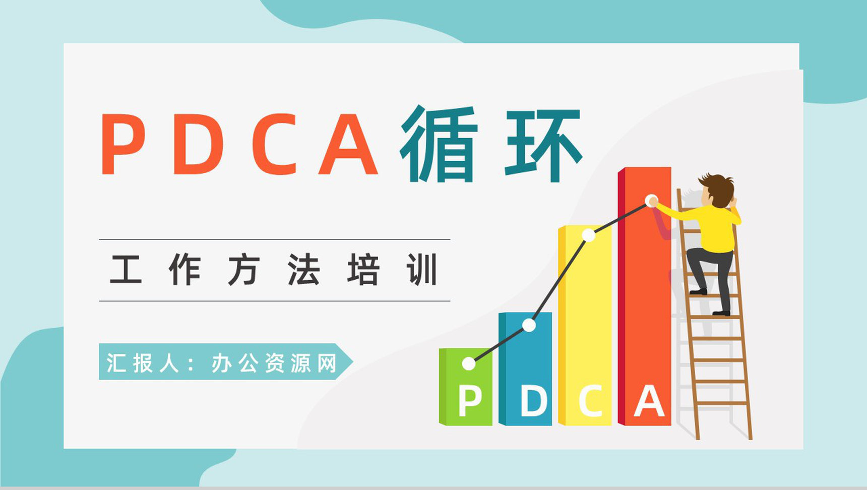 员工PDCA循环工作项目质量管理体系要求方法培训心得PPT模板-1