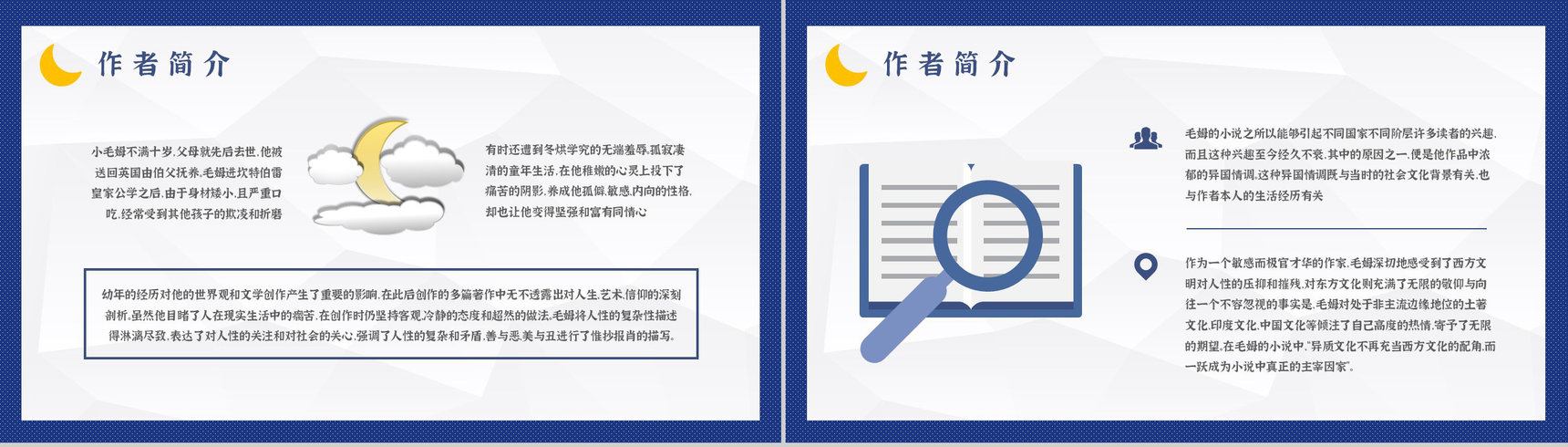 国外著名小说推荐《月亮与六便士》读后感毛姆经典文学作品分享PPT模板-5
