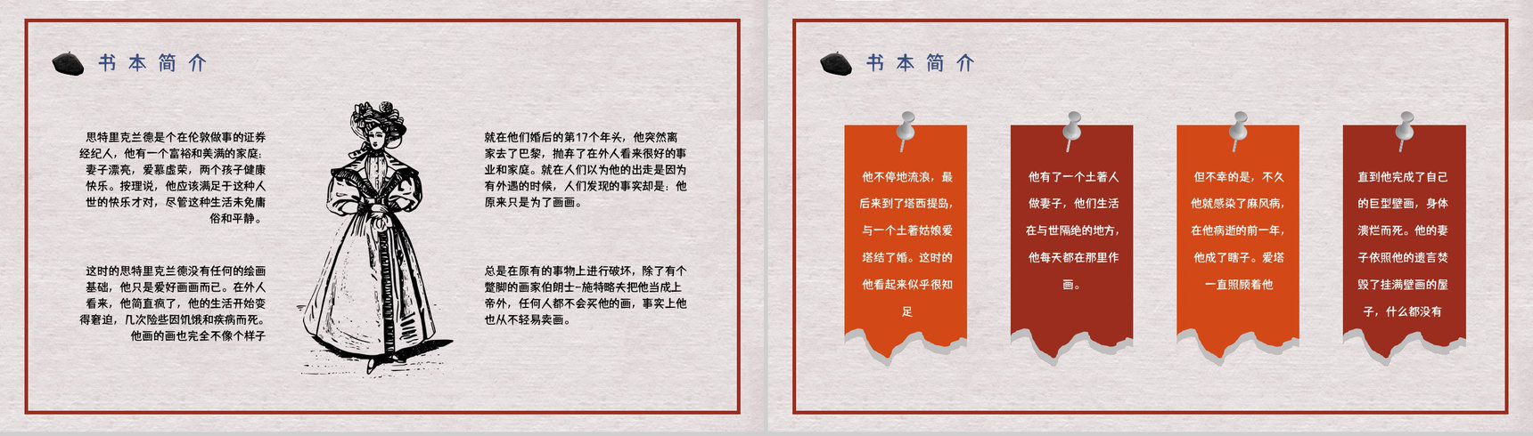 国外经典小说毛姆《月亮与六便士》好书分享读书心得体会交流分享PPT模板-4