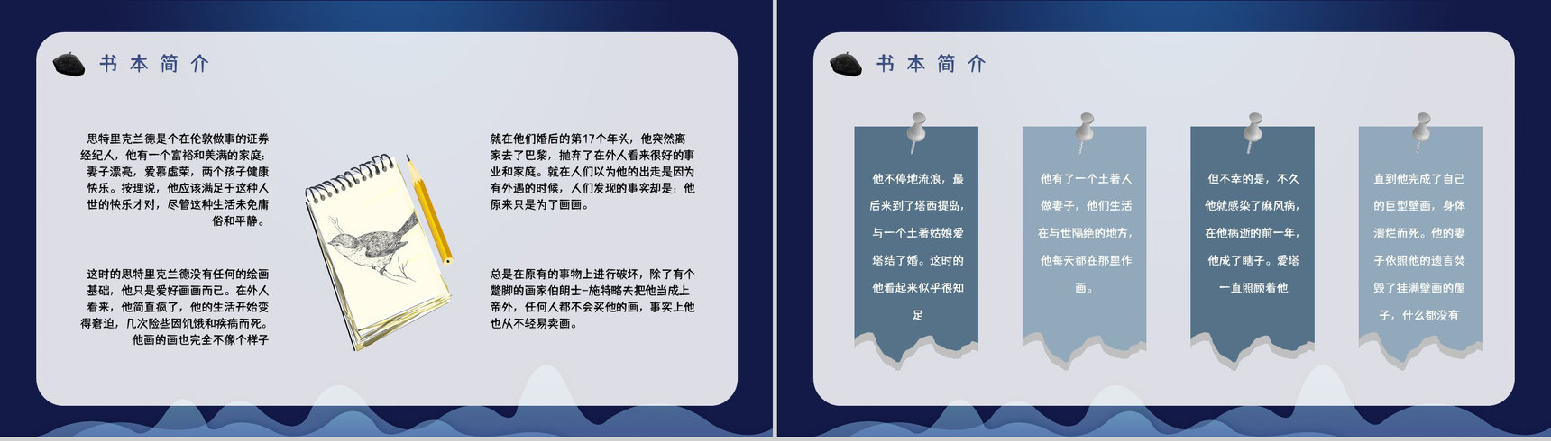 英国小说家毛姆代表作《月亮与六便士》内容简介作品鉴赏分析课件PPT模板-3