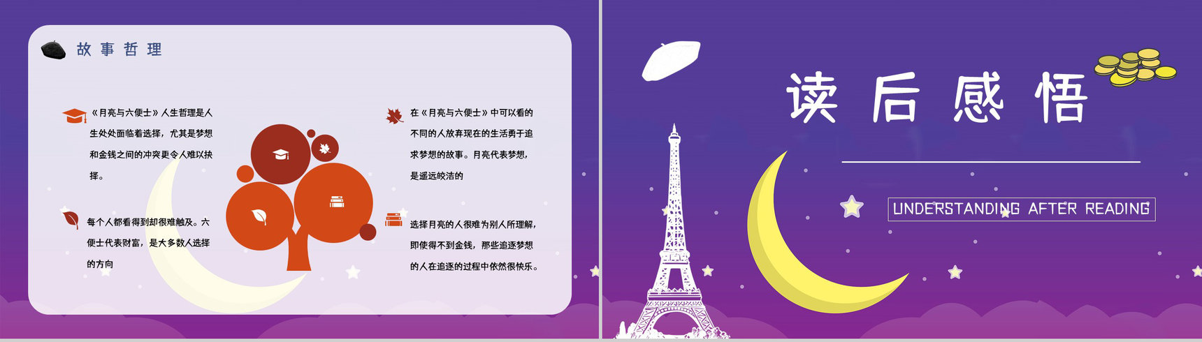 著名小说家毛姆代表作《月亮与六便士》名著阅读赏析读书心得交流分享PPT模板-14