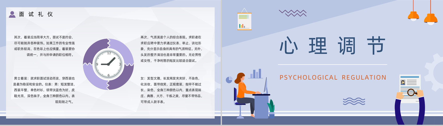 企业人力资源员工面试基本流程毕业生求职应聘技巧培训讲座PPT模板-4