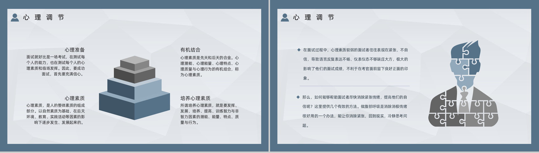 应届毕业生求职面试流程技巧及注意事项培训学习个人简介通用PPT模板-3
