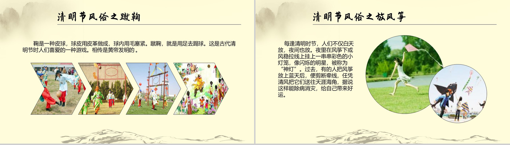 传统节日清明节历史发展PPT模板-4