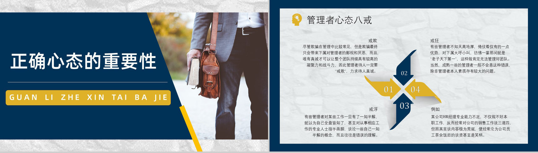 企业管理者应有心态培训课程与调节的方法及技巧心得体会PPT模板-5