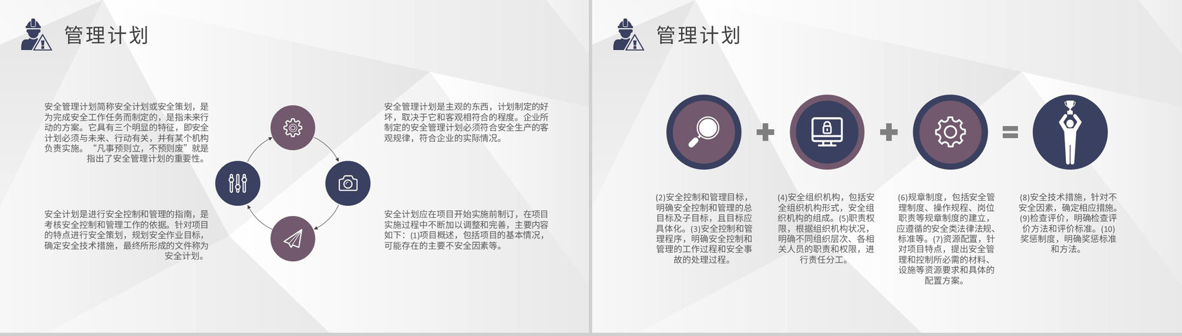 项目安全管理培训内容总结企业工程建设计划方案汇报PPT模板-5