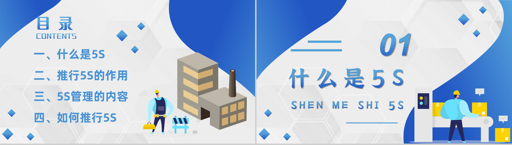 5S现场管理的内容及具体措施经典步骤宣传标语车间现场作业管理人员PPT模板-2