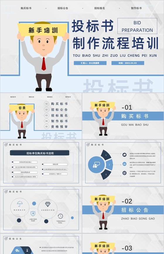 公司员工新手投标书制作的要求流程培训招标
