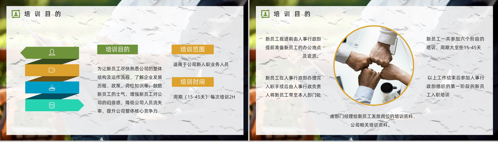 职场新人技能学习公司业务员能力培训方案计划员工入职培训通用PPT模板-3