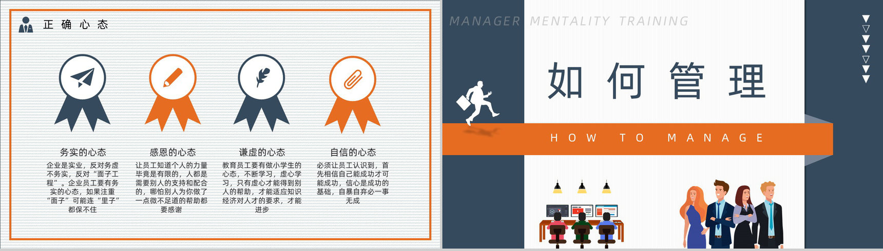 中层管理者职业心态培训心得体会企业管理人员培训总结汇报PPT模板-8