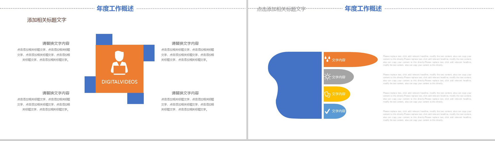 通讯传媒通用工作汇报PPT模板-11