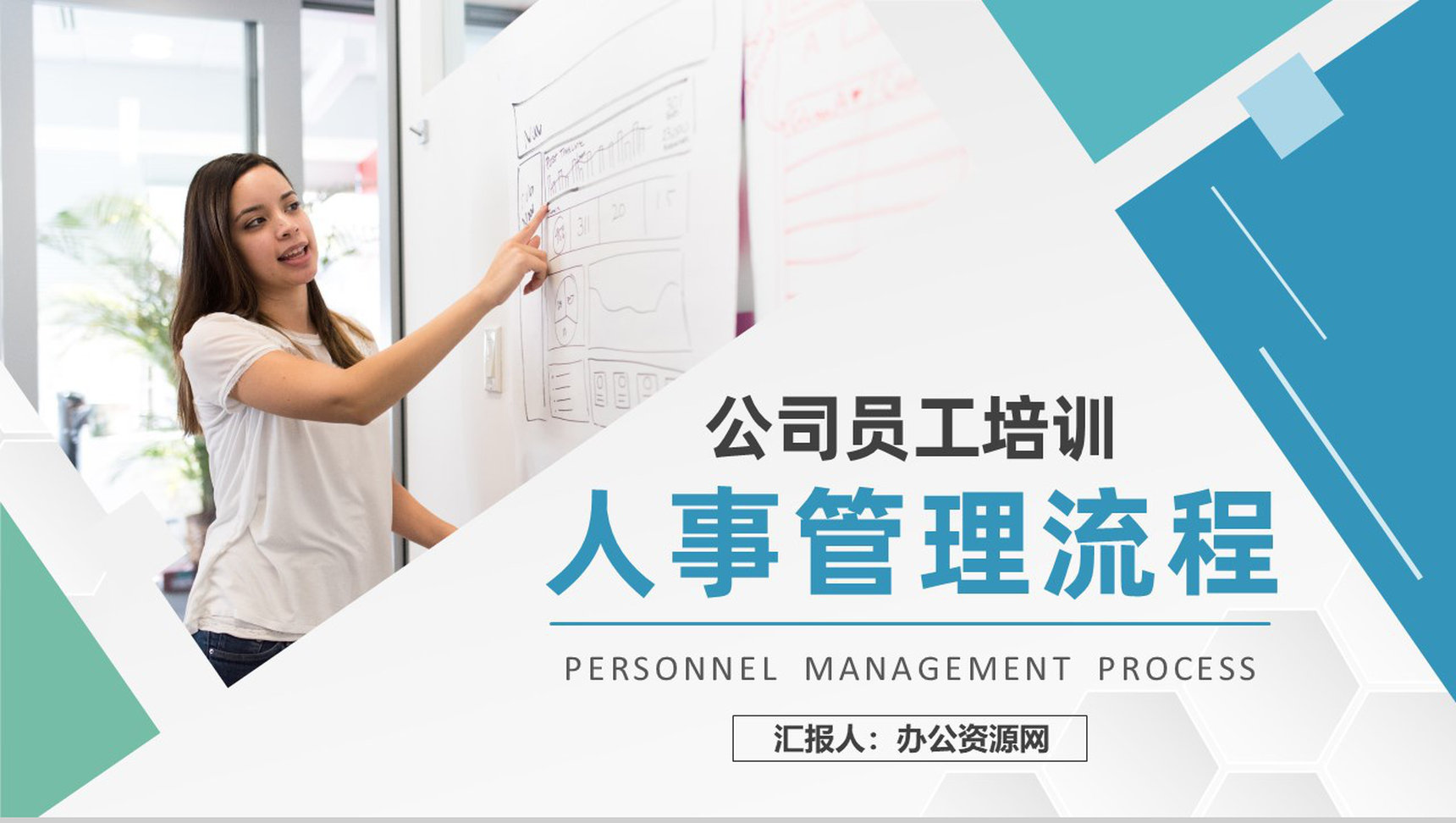 人事管理流程规范公司行政部门员工职责管理培训汇报PPT模板-1