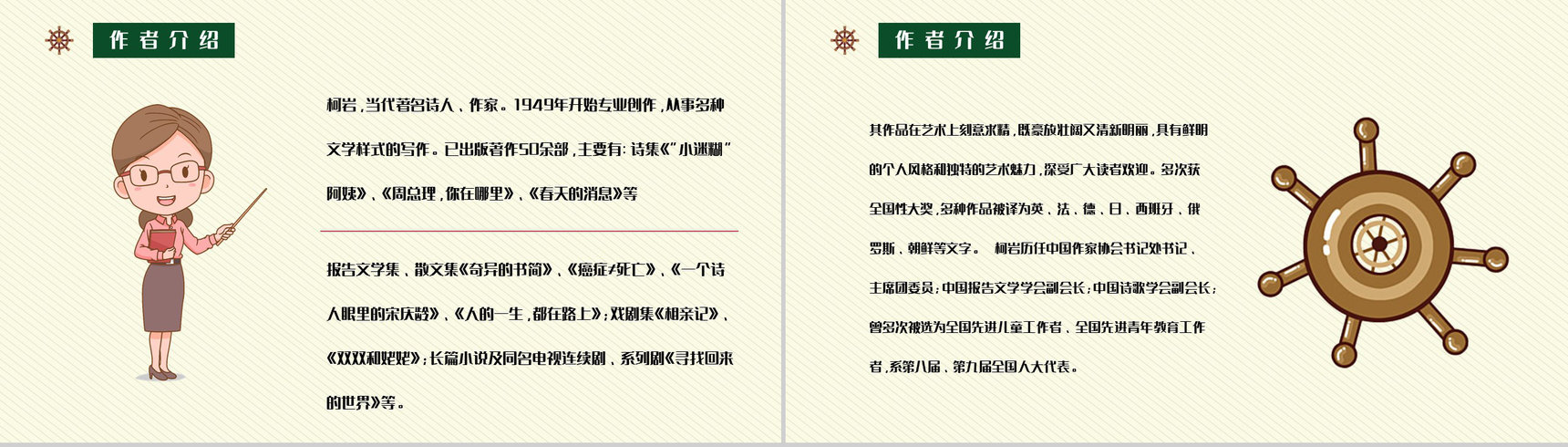 中国当代作家柯岩所著《帽子的秘密》文学作品简介艺术特色分析PPT模板-6