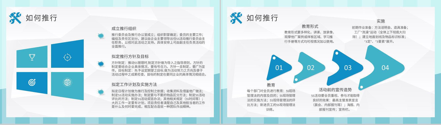 5S现场管理的具体内容总结工厂车间管理工作培训计划PPT模板-9