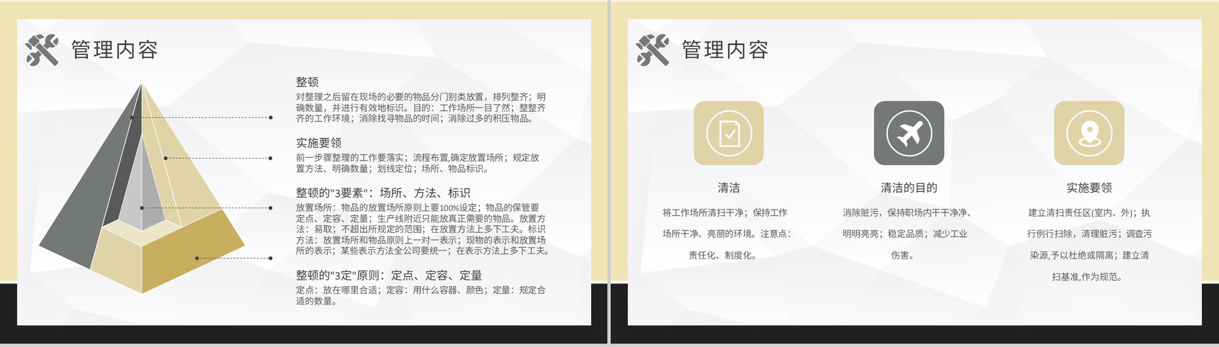 5S现场管理基础知识培训教案单位员工生产工作汇报演讲PPT模板-7