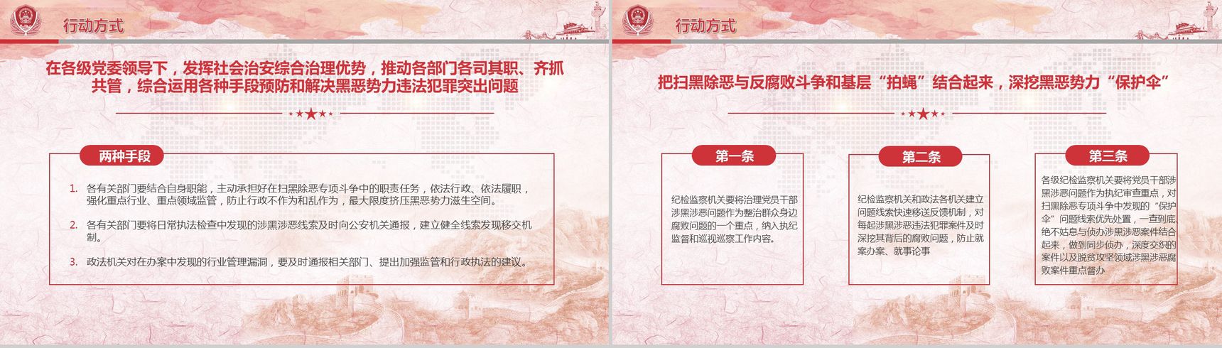 扫黑除恶社会安康精神宣讲党课PPT模板-7