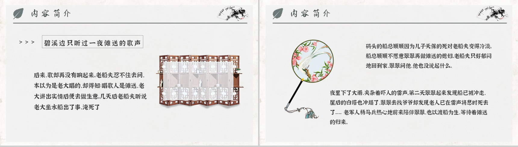 教育培训沈从文《边城》作者内容简介心得体会PPT模板-3