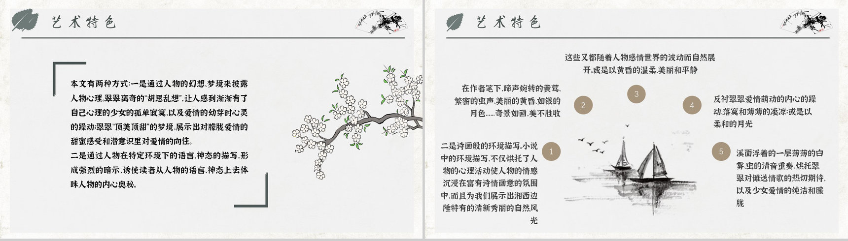 教育培训沈从文《边城》作者内容简介心得体会PPT模板-10