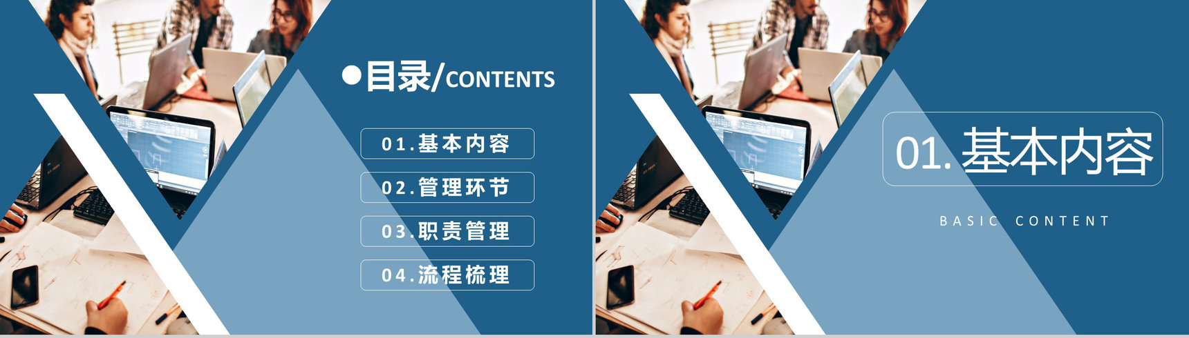 企业行政部门人事管理培训人力资源管理工作规划PPT模板-2