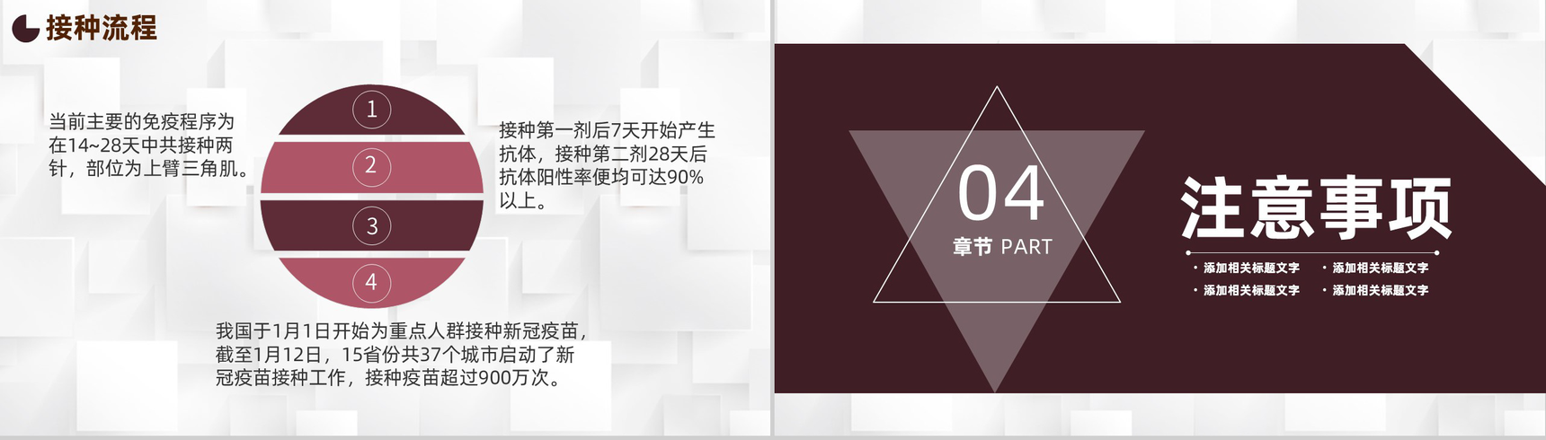严谨风冬季疫情防护方案新冠疫苗接种注意事项PPT模板-8